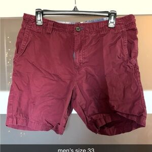 Modern Amusement Men's Burgundy Flat Front Shorts